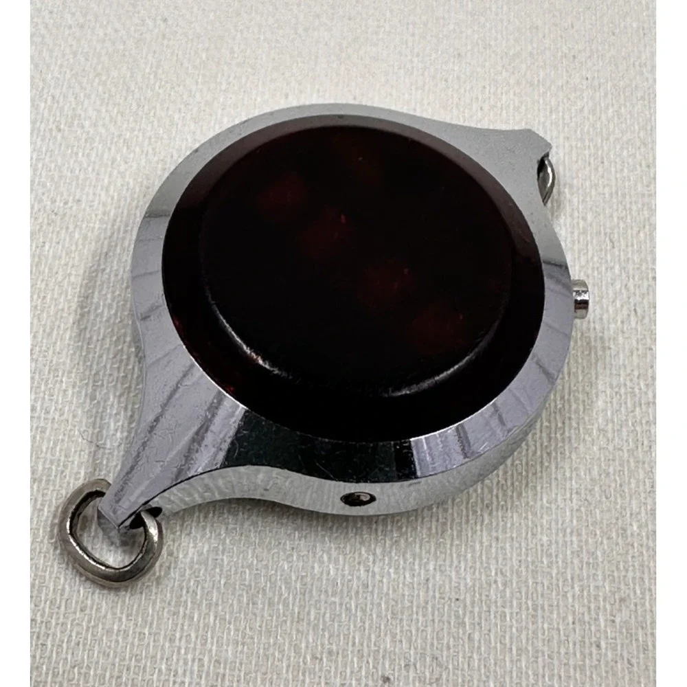 Rare Vintage 1970's Texas Instruments Ladies Bracelet LED Watch RED Crystal‎